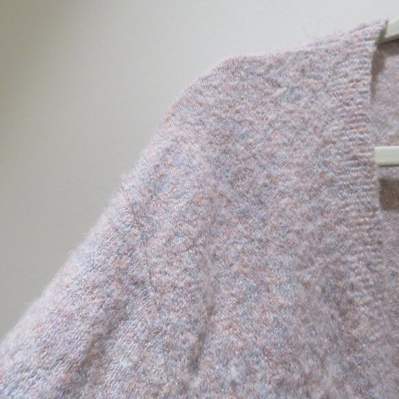 MADEWELL Cozy Walker Open Front Cardigan in Heather Root Comfy Minimal - Size L - Picture 5 of 13